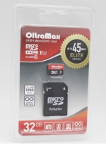 Oltramax   MicroSD 32Gb Class 10 Elite 45Mb/s 